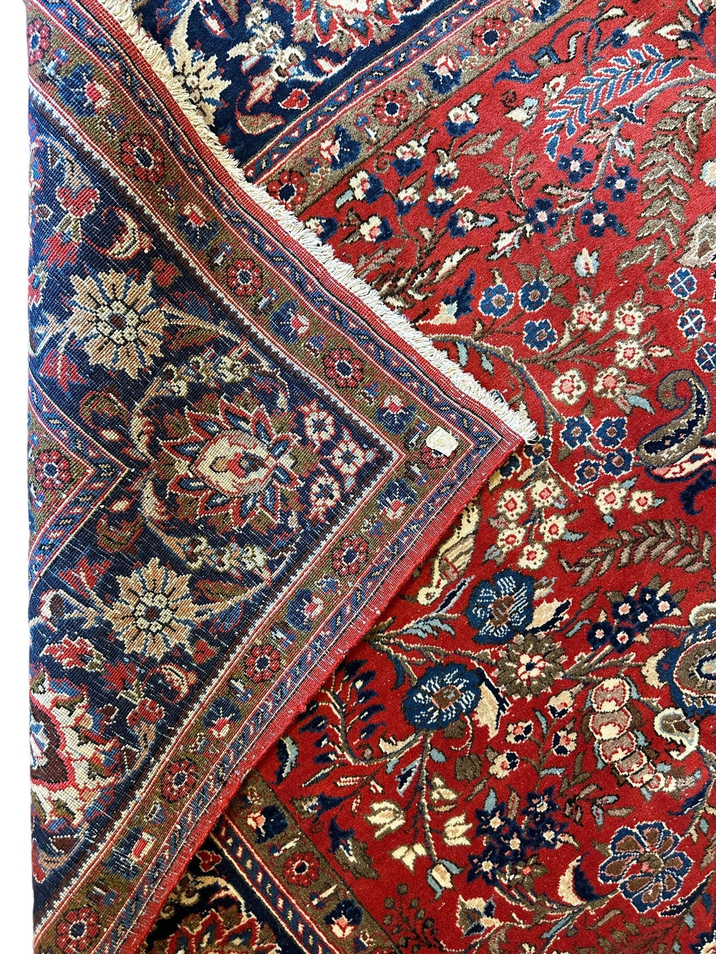 1940s Persian Yazd Area Rug 7’11” X 10’10″ - Tampa Home & Garden Store