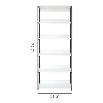 White Walk In Closet wardrobe with adjustable shelves and powder-coated metal frame on Tampa Home & Garden Store