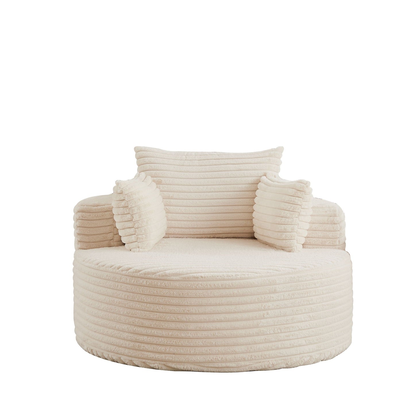 Modern single sofa with a backrest pillow