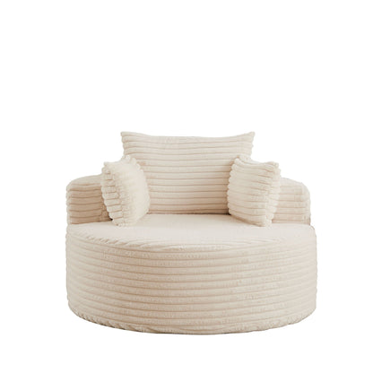 Modern single sofa with a backrest pillow