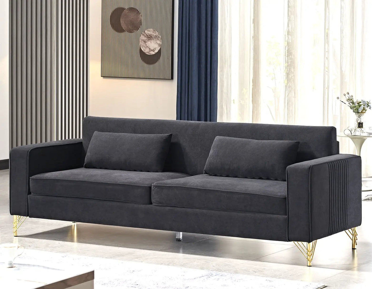 Aesthetic Three Seater Couch with Modern Appeal