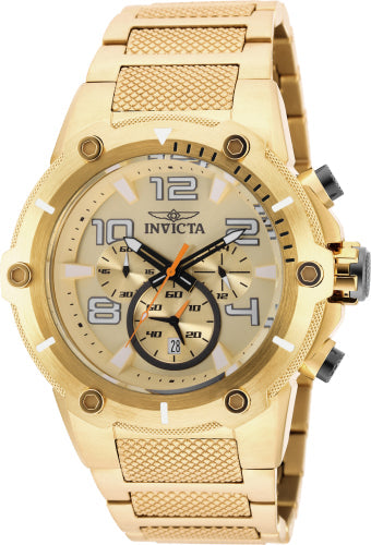 Invicta Men's Speedway watch gold-tone stainless steel bracelet chronograph on Tampa Home & Garden Store