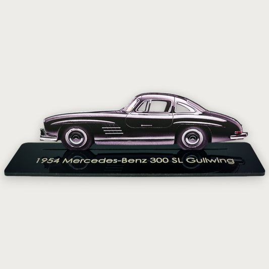 1954 Mercedes-Benz 300 SL Gullwing (1) Metal Car Wall Art, Color 2D Diecast Car Decor, Silhouette Metal Wall Art, Gift For Car Lovers, Detailed Color Metal Car - Tampa Home & Garden Store