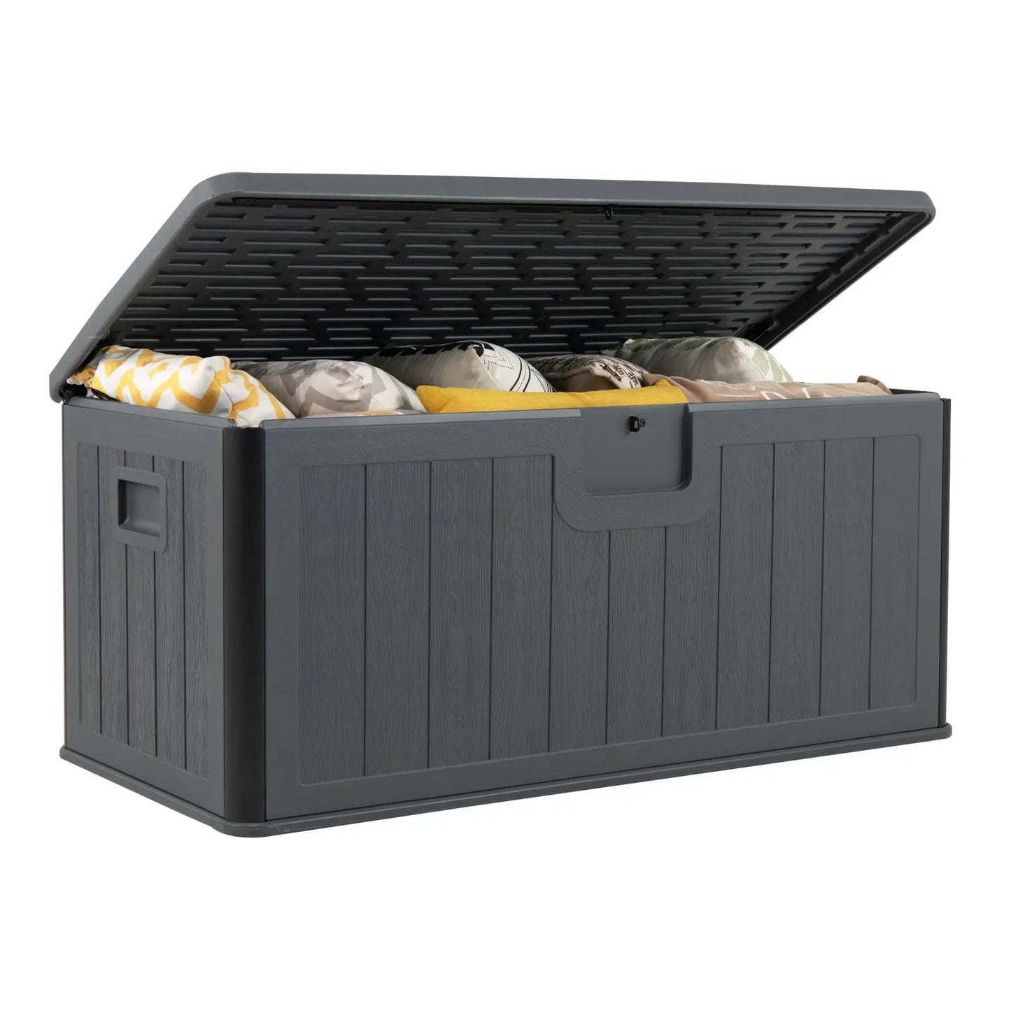 100 Gallon Large Deck Box With Lockable Lid