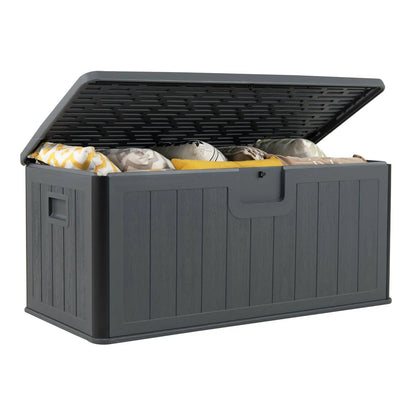 100 Gallon Large Deck Box With Lockable Lid