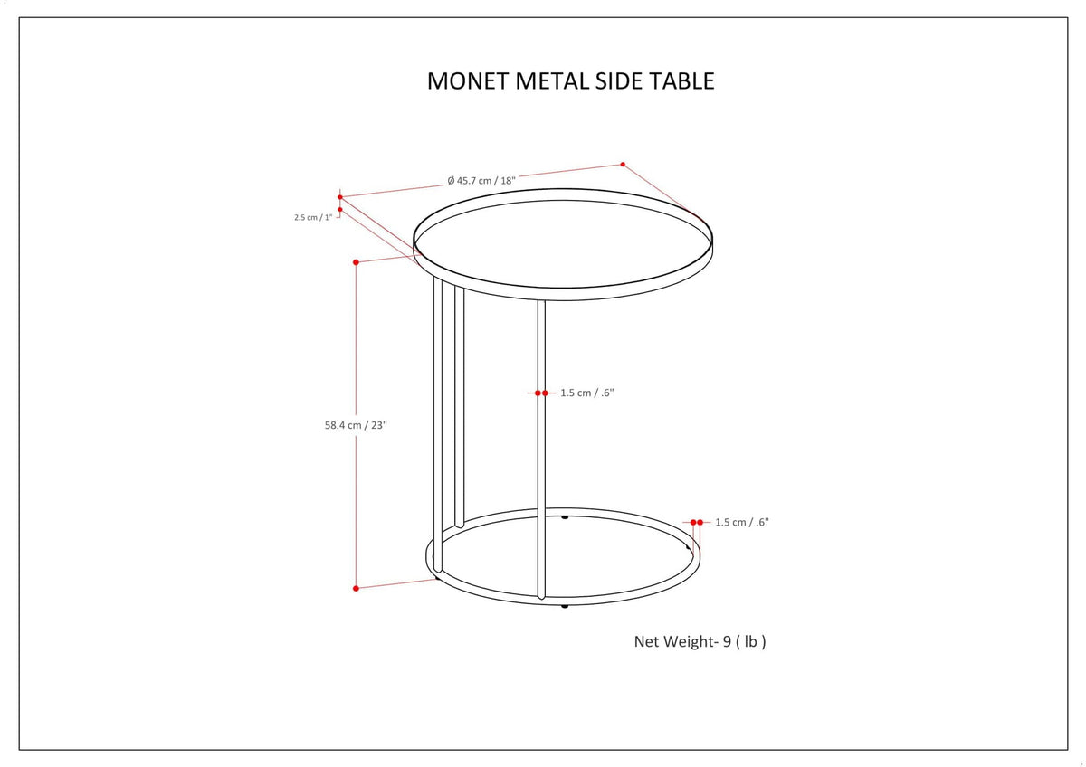 Monet black metal nesting tables set of two for living room by HouseOfZazla on Tampa Home & Garden Store