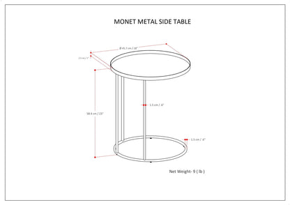 Monet black metal nesting tables set of two for living room by HouseOfZazla on Tampa Home & Garden Store