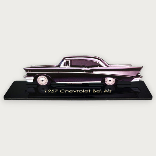 1957 Chevrolet Bel Air (1) Metal Car Wall Art, Color 2D Diecast Car Decor, Silhouette Metal Wall Art, Gift For Car Lovers, Detailed Color Metal Car - Tampa Home & Garden Store