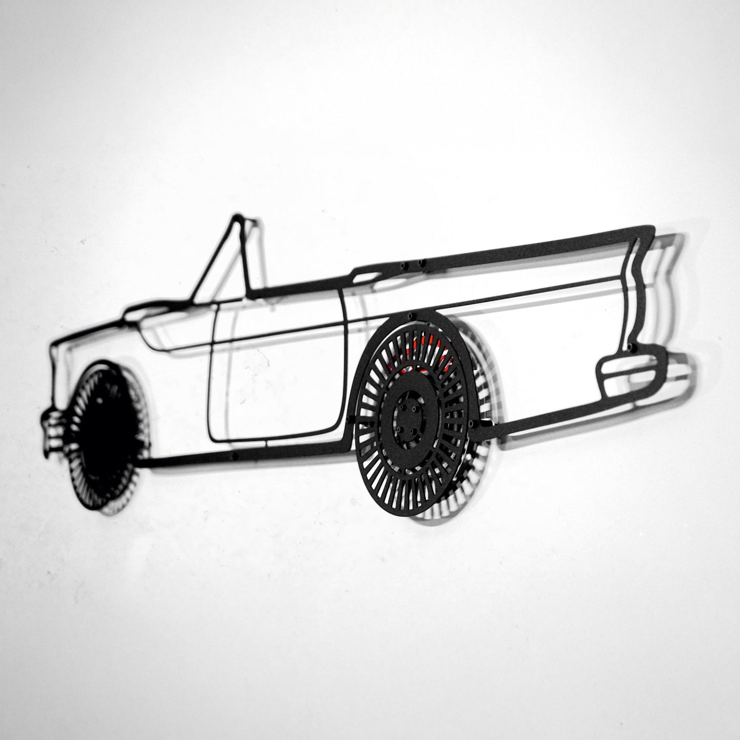 1957 Ford Thunderbird Wall Art – Classic Convertible Steel Silhouette-KAFMEKA027 - Tampa Home & Garden Store