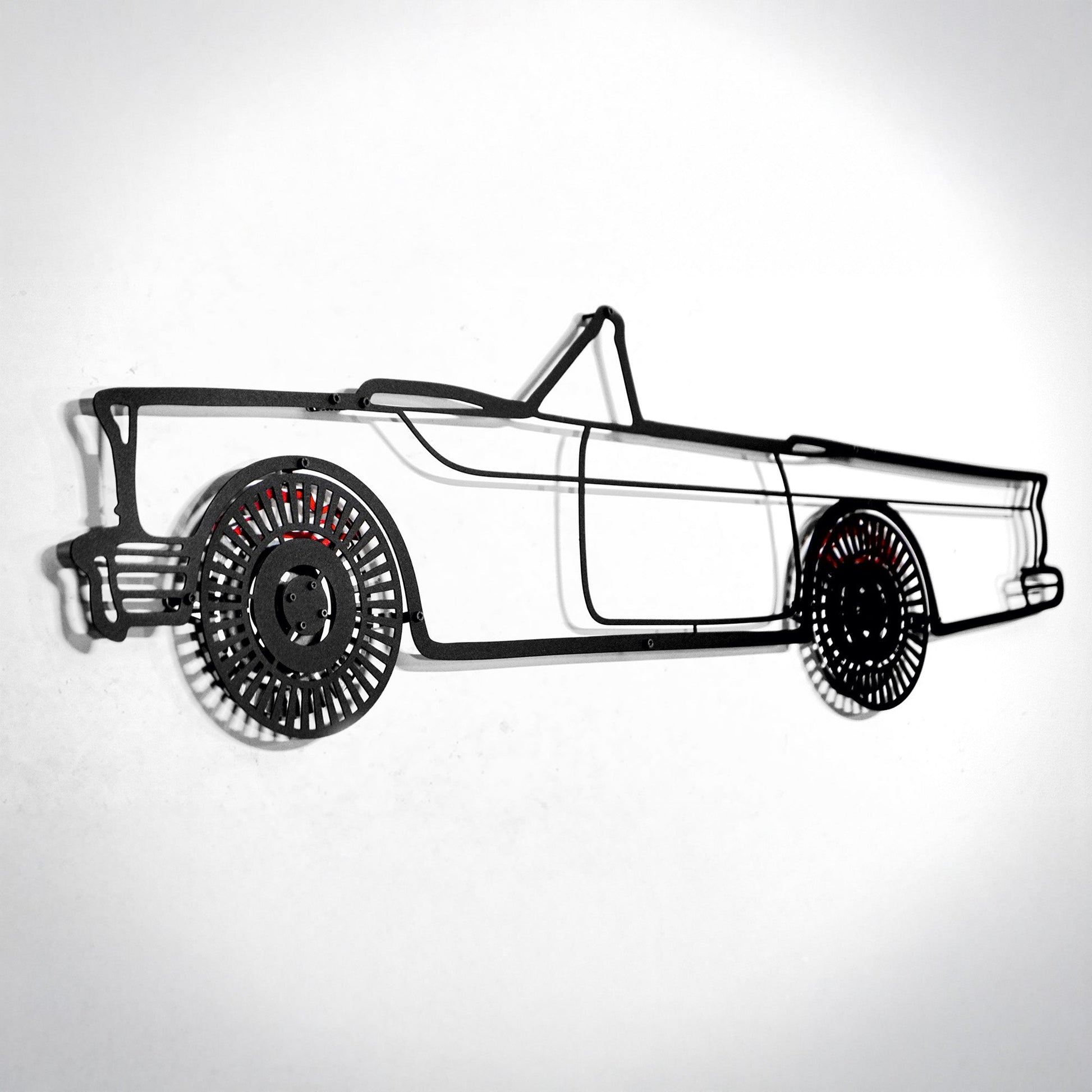 1957 Ford Thunderbird Wall Art – Classic Convertible Steel Silhouette-KAFMEKA027 - Tampa Home & Garden Store