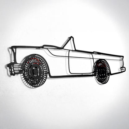 1957 Ford Thunderbird Wall Art – Classic Convertible Steel Silhouette-KAFMEKA027 - Tampa Home & Garden Store