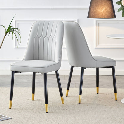 Modern chair with metal legs in light gray upholstery, pair of kids chairs on Tampa Home & Garden Store