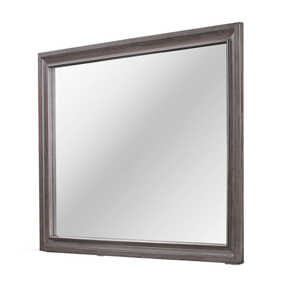 Gray Sparkle Mirror with Beveled Glass by HouseOfZazla, wall mirror with metallic frame on Tampa Home & Garden Store