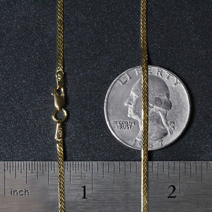 14k yellow gold Super Flex herringbone chain necklaces, 1.50 mm, two pieces, Bids.com on Tampa Home & Garden Store