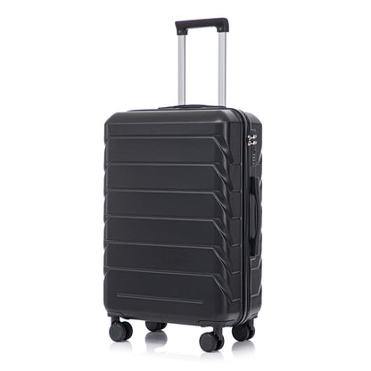 3-piece HouseOfZazla black hard-shell spinner luggage set with combination lock and extendable handle on Tampa Home & Garden Store