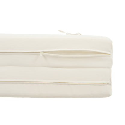 Outdoor reclining chair cushion with headrest beige, HouseOfZazla, reclining chaise longue on Tampa Home & Garden Store
