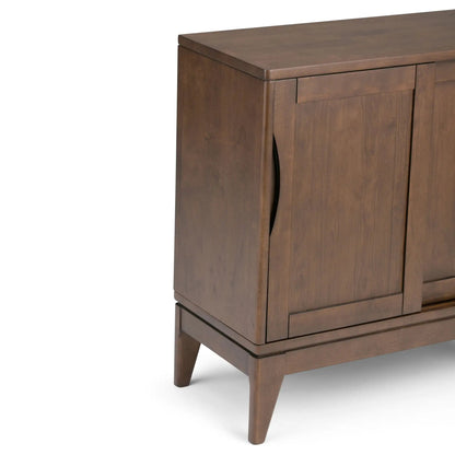 Harper Solid Rubberwood Storage Cabinet Modern