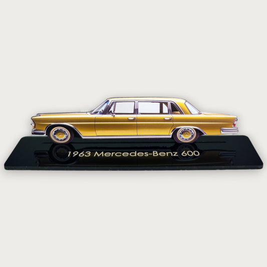 1963 Mercedes-Benz 600 (2) Metal Car Wall Art, Color 2D Diecast Car Decor, Silhouette Metal Wall Art, Gift For Car Lovers, Detailed Color Metal Car - Tampa Home & Garden Store