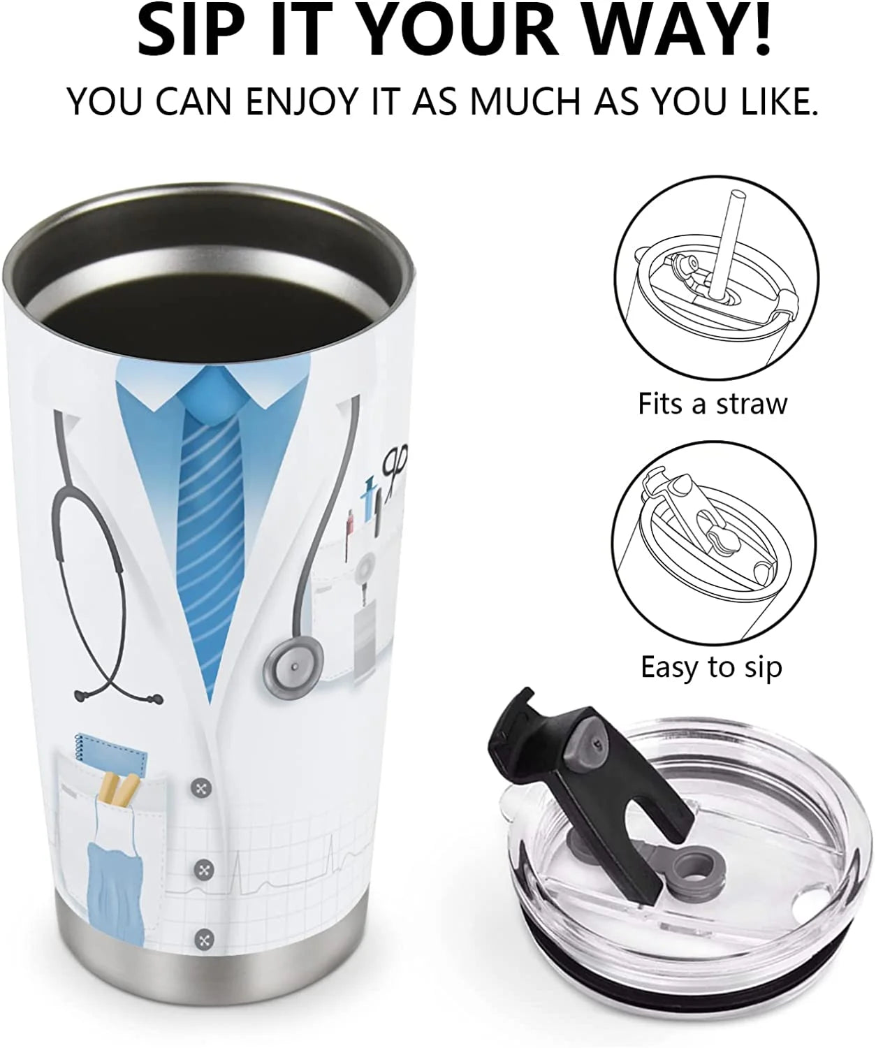 Travel Mug Tumbler — The Perfect Gift for Doctors!