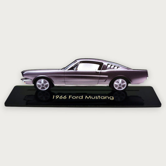 1966 Ford Mustang (1) Metal Car Wall Art, Color 2D Diecast Car Decor, Silhouette Metal Wall Art, Gift For Car Lovers, Detailed Color Metal Car - Tampa Home & Garden Store