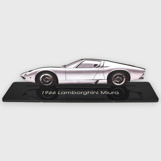 1966 Lamborghini Miura (2) Metal Car Wall Art, Color 2D Diecast Car Decor, Silhouette Metal Wall Art, Gift For Car Lovers, Detailed Color Metal Car - Tampa Home & Garden Store
