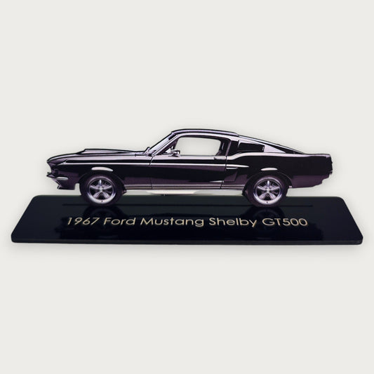 1967 Ford Mustang Shelby GT500 (1) Metal Car Wall Art, Color 2D Diecast Car Decor, Silhouette Metal Wall Art, Gift For Car Lovers, Detailed Color Metal Car - Tampa Home & Garden Store