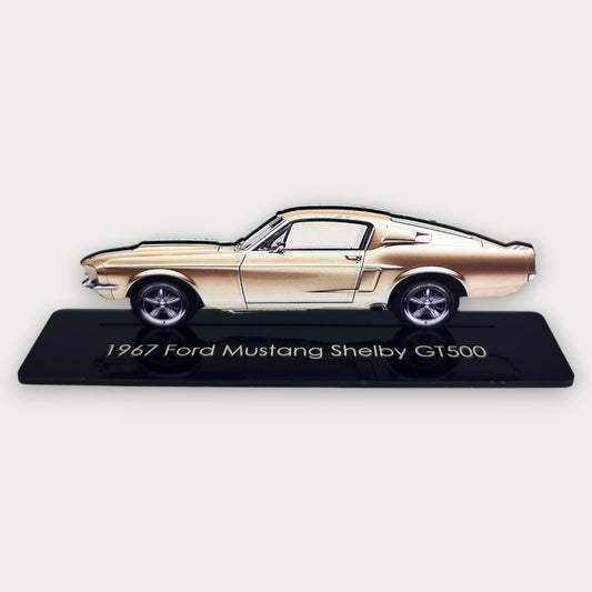 1967 Ford Mustang Shelby GT500 (2) Metal Car Wall Art, Color 2D Diecast Car Decor, Silhouette Metal Wall Art, Gift For Car Lovers, Detailed Color Metal Car - Tampa Home & Garden Store
