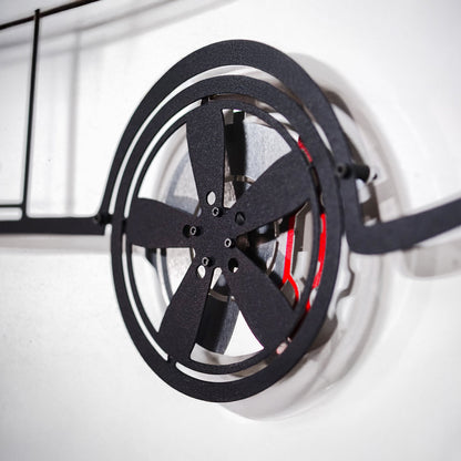 1969 Chevrolet Camaro Wall Art – Classic Steel Silhouette with Spinning Wheels-KAFMEKA021 - Tampa Home & Garden Store