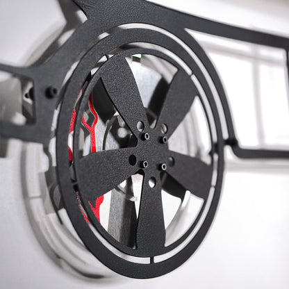 1969 Chevrolet Camaro Wall Art – Classic Steel Silhouette with Spinning Wheels-KAFMEKA021 - Tampa Home & Garden Store