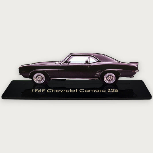 1969 Chevrolet Camaro Z28 (1) Metal Car Wall Art, Color 2D Diecast Car Decor, Silhouette Metal Wall Art, Gift For Car Lovers, Detailed Color Metal Car - Tampa Home & Garden Store