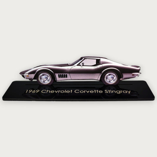 1969 Chevrolet Corvette Stingray (1) Metal Car Wall Art, Color 2D Diecast Car Decor, Silhouette Metal Wall Art, Gift For Car Lovers, Detailed Color Metal Car - Tampa Home & Garden Store