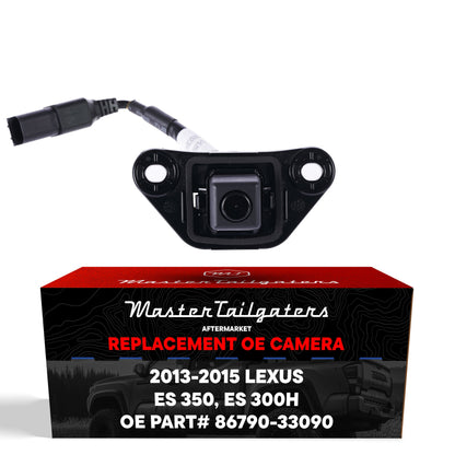 Master Tailgaters OEM backup camera for Lexus ES 300h/350 (2013-2015), black housing with connector on Tampa Home & Garden Store