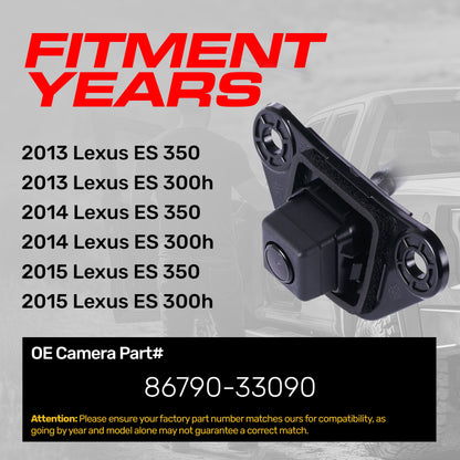 Master Tailgaters OEM backup camera 86790-33090 for 2013–2015 Lexus ES 300h/350 on Tampa Home & Garden Store