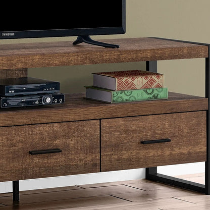 Tv Stand Console With Center Storage Drawers