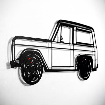 1972 Ford Bronco Wall Art – Classic 4x4 Steel Silhouette with Spinning Wheels-KAFMEKA026 - Tampa Home & Garden Store