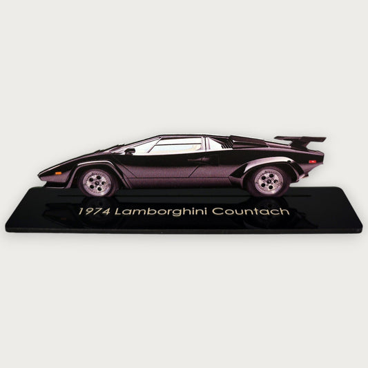 1974 Lamborghini Countach (1) Metal Car Wall Art, Color 2D Diecast Car Decor, Silhouette Metal Wall Art, Gift For Car Lovers, Detailed Color Metal Car - Tampa Home & Garden Store
