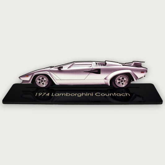 1974 Lamborghini Countach (2) Metal Car Wall Art, Color 2D Diecast Car Decor, Silhouette Metal Wall Art, Gift For Car Lovers, Detailed Color Metal Car - Tampa Home & Garden Store