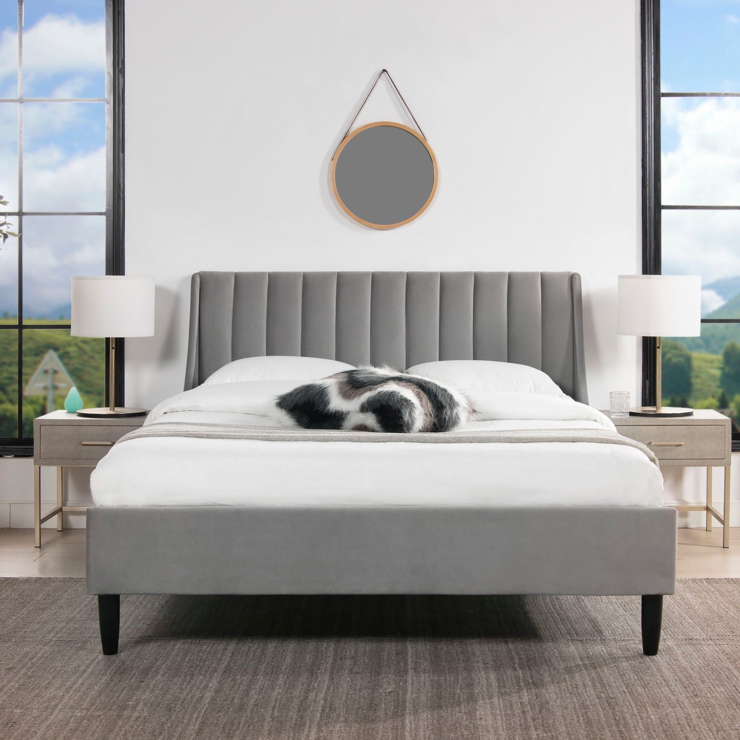 Aspen Vertical Tufted and Modern Platform Bed