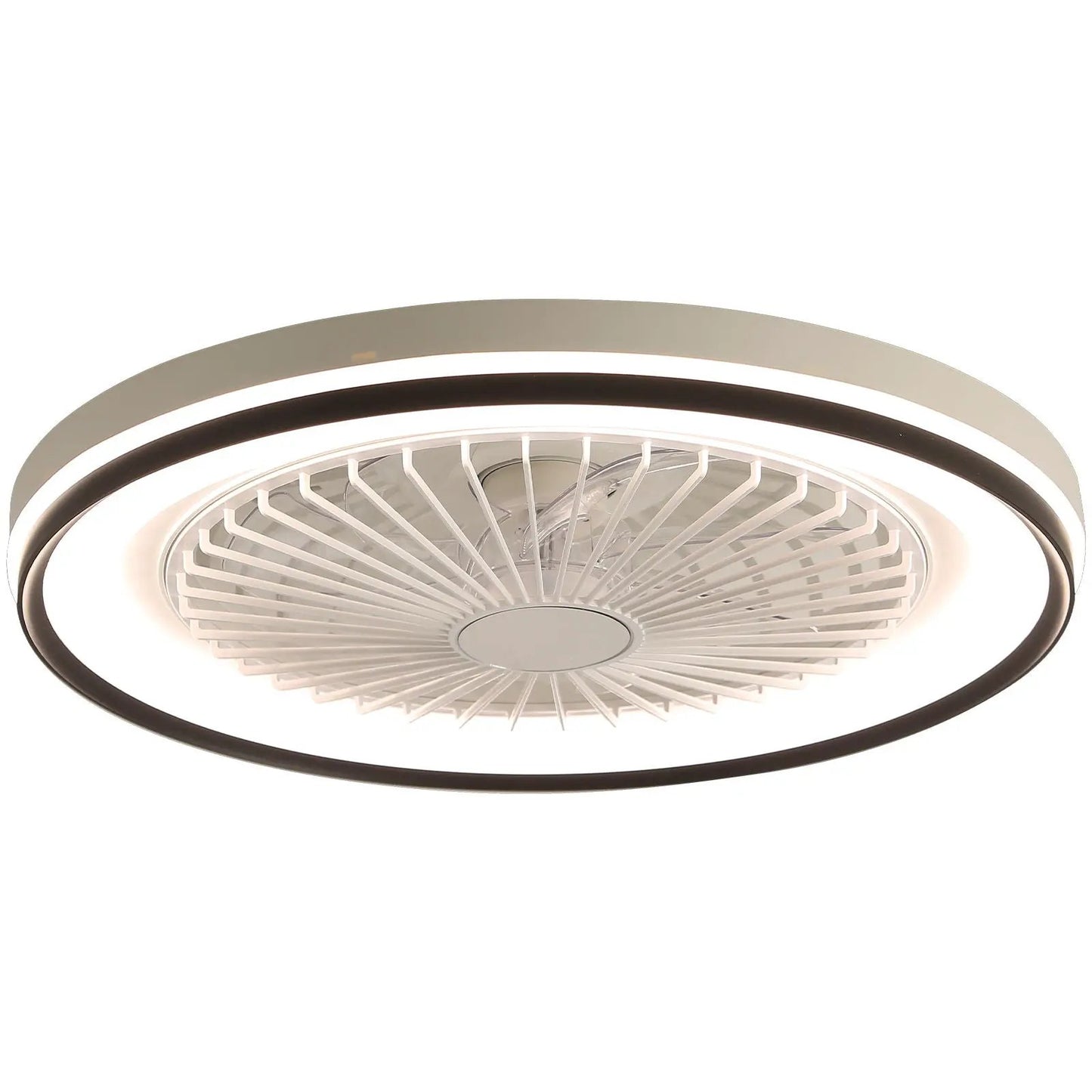 RGB Dimmable LED Enclosed Ceiling Fan with Remote