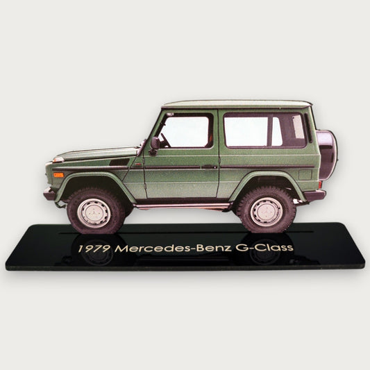 1979 Mercedes-Benz G-Class (2) Metal Car Wall Art, Color 2D Diecast Car Decor, Silhouette Metal Wall Art, Gift For Car Lovers, Detailed Color Metal Car - Tampa Home & Garden Store