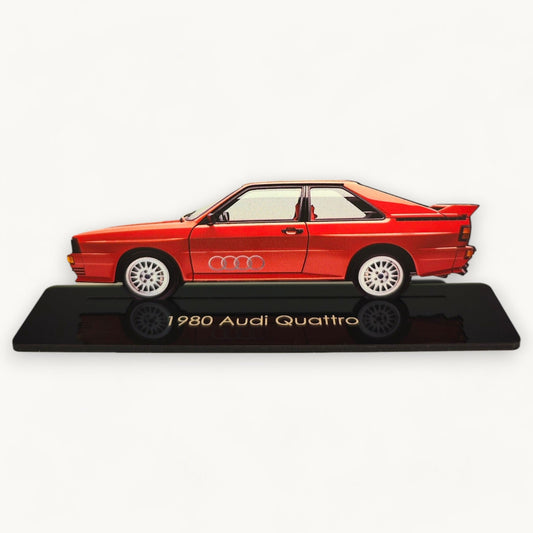 1980 Audi Quattro (1) Metal Car Wall Art, Color 2D Diecast Car Decor, Silhouette Metal Wall Art, Gift For Car Lovers, Detailed Color Metal Car - Tampa Home & Garden Store