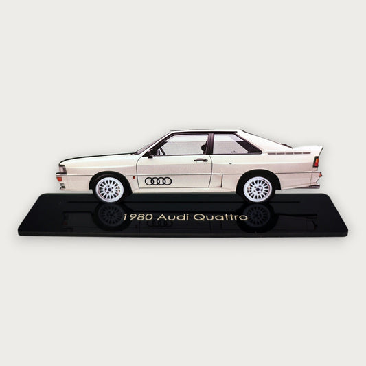 1980 Audi Quattro (2) Metal Car Wall Art, Color 2D Diecast Car Decor, Silhouette Metal Wall Art, Gift For Car Lovers, Detailed Color Metal Car - Tampa Home & Garden Store