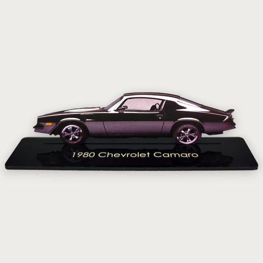 1980 Chevrolet Camaro (1) Metal Car Wall Art, Color 2D Diecast Car Decor, Silhouette Metal Wall Art, Gift For Car Lovers, Detailed Color Metal Car - Tampa Home & Garden Store