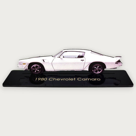1980 Chevrolet Camaro (2) Metal Car Wall Art, Color 2D Diecast Car Decor, Silhouette Metal Wall Art, Gift For Car Lovers, Detailed Color Metal Car - Tampa Home & Garden Store