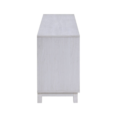 White Walnut Fireplace TV Stand Console with Integrated Heater 70 Inch on Tampa Home & Garden Store