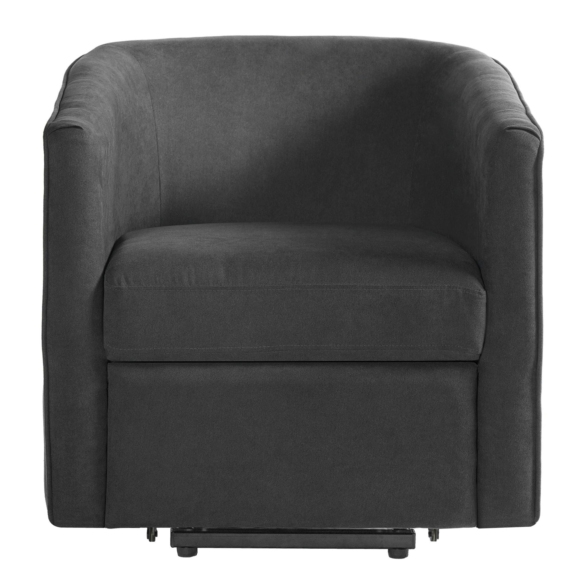 Power Lift Recliner Chair in dark gray fabric by HouseOfZazla with footrest on Tampa Home & Garden Store