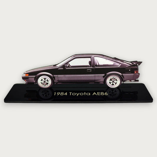 1984 Toyota AE86 (1) Metal Car Wall Art, Color 2D Diecast Car Decor, Silhouette Metal Wall Art, Gift For Car Lovers, Detailed Color Metal Car - Tampa Home & Garden Store