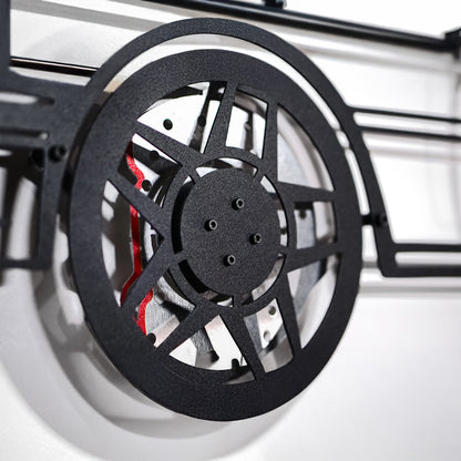 1985 Ferrari 400i Wall Art – Classic Steel Silhouette with Spinning Wheels-KAFMEKA024 - Tampa Home & Garden Store