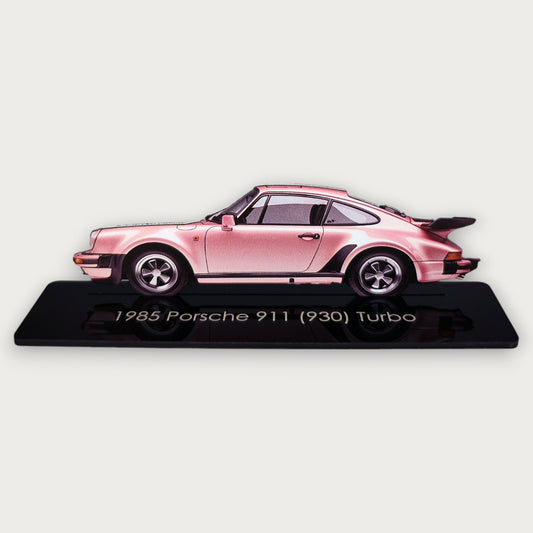 1985 Porsche 911 (930) Turbo (1) Metal Car Wall Art, Color 2D Diecast Car Decor, Silhouette Metal Wall Art, Gift For Car Lovers, Detailed Color Metal Car - Tampa Home & Garden Store