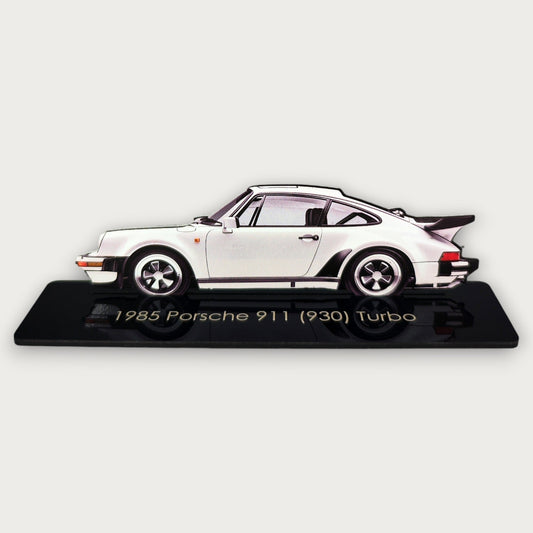 1985 Porsche 911 (930) Turbo (2) Metal Car Wall Art, Color 2D Diecast Car Decor, Silhouette Metal Wall Art, Gift For Car Lovers, Detailed Color Metal Car - Tampa Home & Garden Store